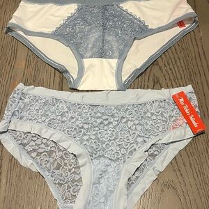 Elegant Lace Panty Set - Blue